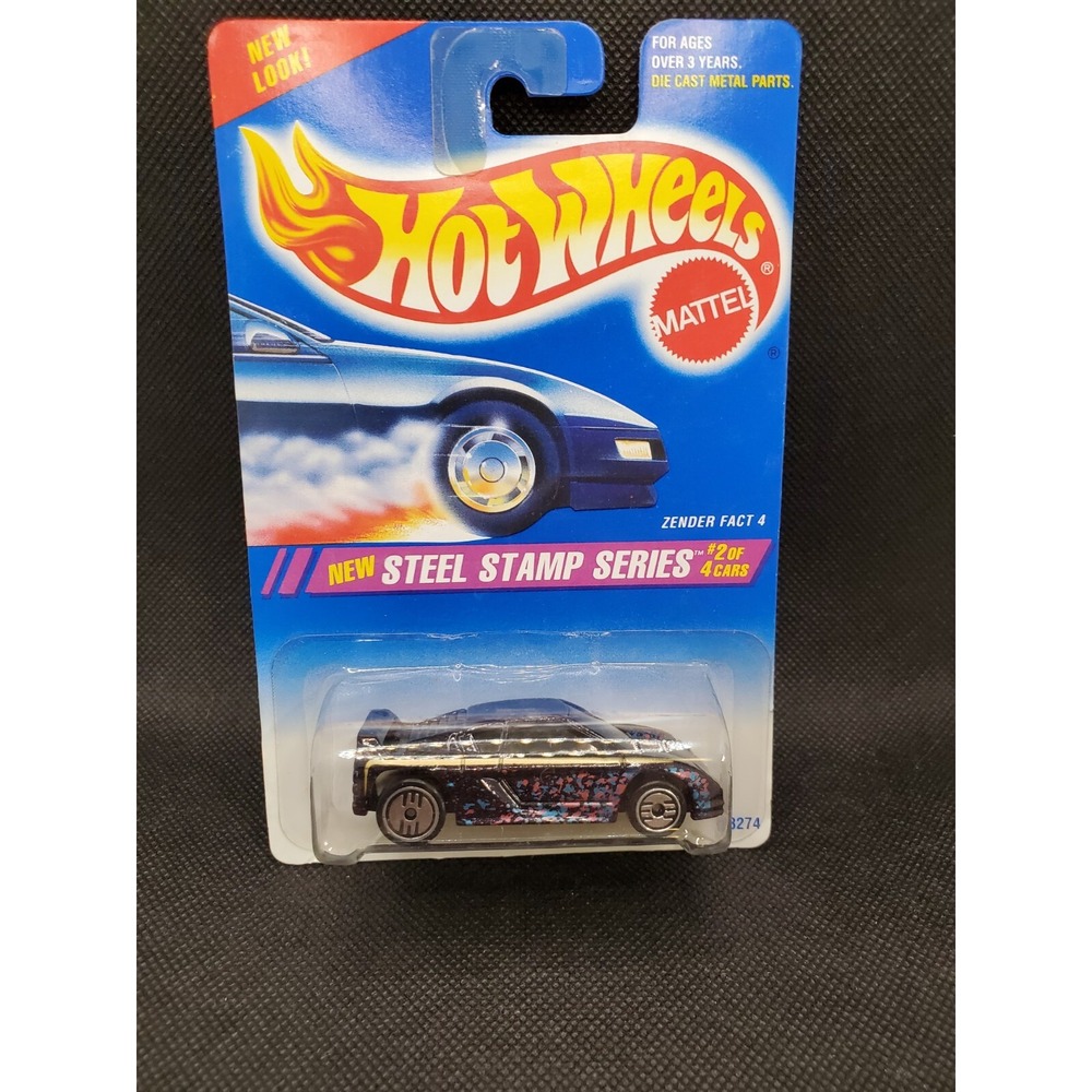 VINTAGE 1994 Hot Wheels Zender Fact 4 Steel Stamp Series 2 of 4 Cars